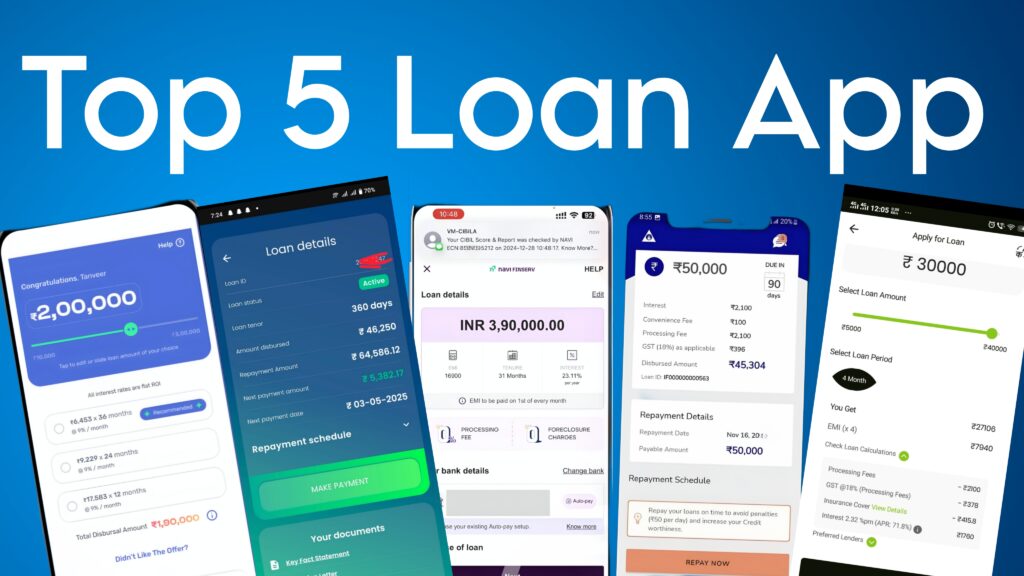 Top 5 instant personal loan app