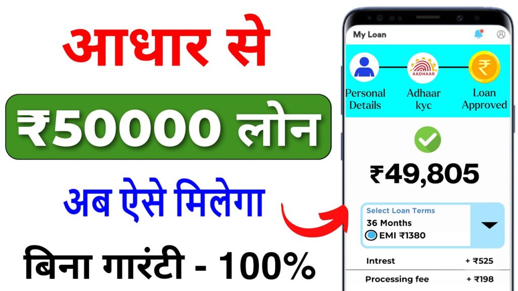 आधार कार्ड से लोन कैसे लें